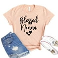 thumbnail image 1 of Blessed Nonna Shirt Grandmother Gift Grandma Shirts Women's Nana Tee Gigi Tshirt Mimi T-shirt, 1 of 3
