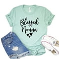 thumbnail image 1 of Blessed Nonna Shirt Grandmother Gift Grandma Shirts Women's Nana Tee Gigi Tshirt Mimi T-shirt, 1 of 3
