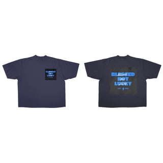 Vegas Print Collective Blessed Not Lucky Men's Casual T-Shirt, XXL
