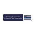 thumbnail image 1 of Blessed Peacemakers Flag Sign, Custom Police Support Sign, Officer Appreciation & Respect Aluminum Decor - 4x18 inches, 1 of 4