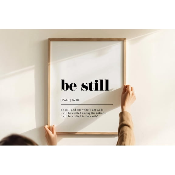 How Blessed Are We Poster - Christian Wall Art, Jesus Print Horizontal, Stripes Print (Sand/Beige) Warm Present Vintage UNFRAMED Poster Size 24x36