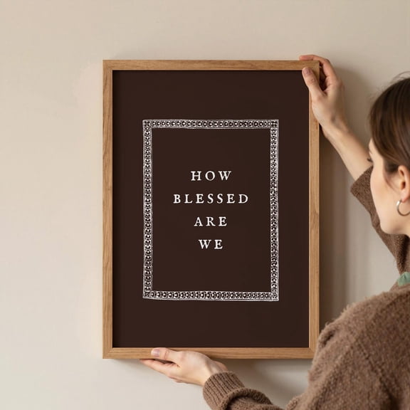 Blessed Quote Christian Faith Wall Art Home Decor