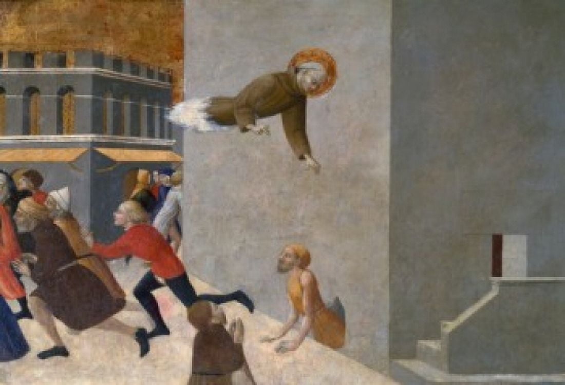 The Blessed Ranieri Rasini Freeing the Poor from a Prison in Florence by Sasetta  c 1444  (c1400-1450) Paris  Musee du Louvre Canvas Art - Sasetta (18 x 24)