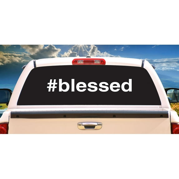 Blessed Rear Window Graphic | HD Truck & Car Back Window Graphic SignMission