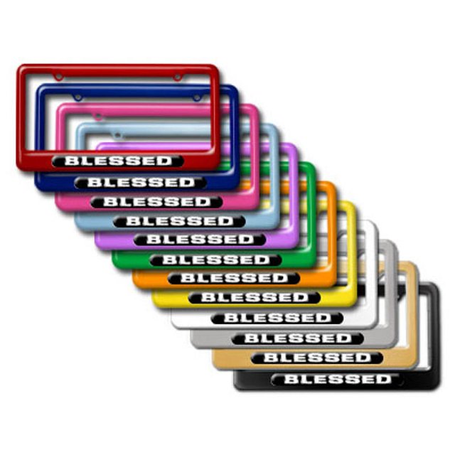 Blessed Religious License Plate Frame