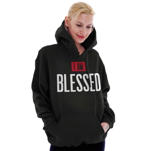 Blessed Religious Love Jesus Christ Hoodie Sweatshirt Women Men Brisco Brands L
