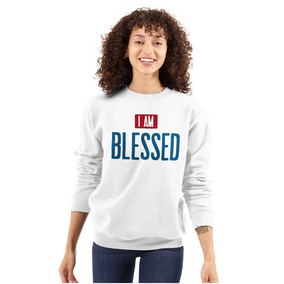 Blessed Religious Love Jesus Christ Sweatshirt for Men or Women Brisco Brands X