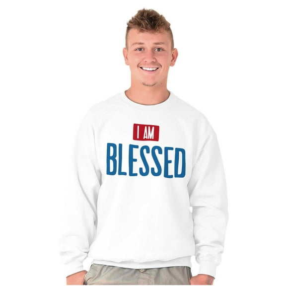 Blessed Religious Love Jesus Christ Unisex Plus Fleece Graphic Sweatshirt Brisco Brands 2X