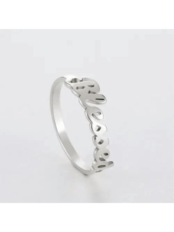 Blessed Ring Supernatural Amulet God Bless Stainless Steel Rings Jewelry