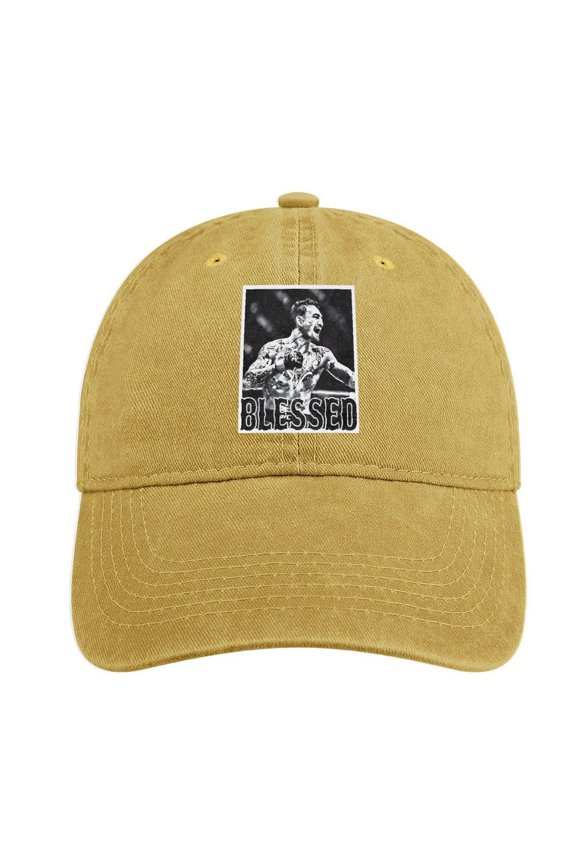 Blessed Sand Colour Baseball Cap for Men Women, Adjustable Snapback Hats Cotton Hat