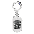 thumbnail image 1 of Blessed Saved Loved Black Stainless Steel or 18k Gold Premium Swivel Dog Tag Keychain, 1 of 10