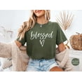 thumbnail image 1 of Blessed Shirt, Blessed Tshirt, Blessed Tshirts, Womens Shirt, Womens Tshirt, Womens Shirts, Blessed Top, Blessed, Comfy Shirt, Soft Shirt Sweatshirt All Size S-5XL, 1 of 5