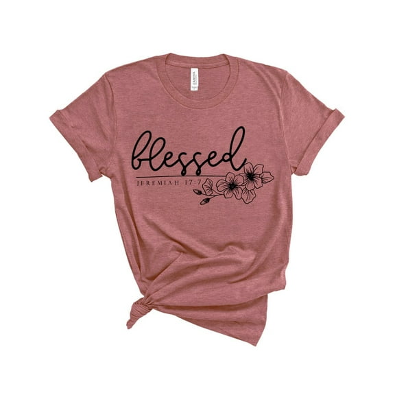 Blessed Shirt, Christian Womens Shirt, Blessed, Jeremiah 17,7, Christian Shirt