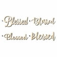 thumbnail image 1 of Blessed Sign Unfinished Wood Cutout Home Decor DIY Option 3- 18" Wide / 1/8", 1 of 3