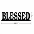 thumbnail image 1 of Blessed Sign for Home Decor, Wooden Blessed Block Letters Rustic Tabletop Words Decor (Blessed), 1 of 6