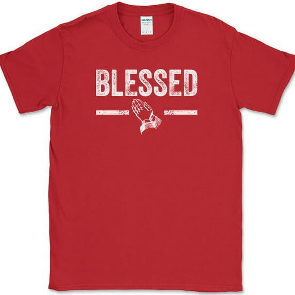 Blessed T-Shirt Funny Christian Catholic Religious Holy Gift Novelty Tee - Red, 3XL