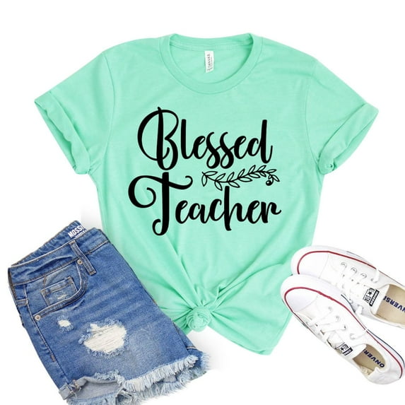 Blessed Teacher T-shirt Elementary Shirts Teaching Tshirt Educator Shirt Kindergarten Tee Women's Appreciation Gift