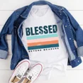 thumbnail image 1 of Blessed Tee - Heather Prism Peach / XL, 1 of 1