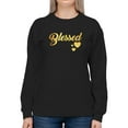 thumbnail image 1 of Blessed. Text Sweatshirt Women -GoatDeals Designs, Female Large, 1 of 4