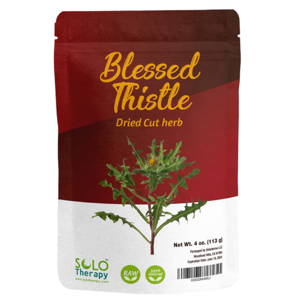 Blessed Thistle Herb 4 oz, Resealable Bag, Blessed Thistle Tea, Cardo
