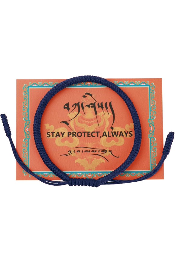 Blessed Tibetan Buddhist Bracelets for Women Men Handmade Amulet Knot Braided Rope String Lucky Protection Infinity Love Multicolor Wristbands for Family Friend Couple