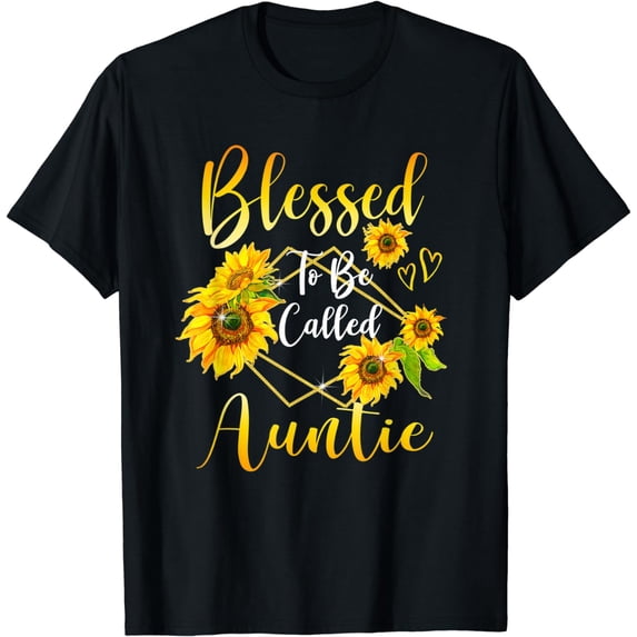 Blessed To Be Called Auntie Sunflower Mother's Day Women T-Shirt