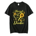 thumbnail image 1 of Blessed To Be Called Deedee Sunflower Mother's Day T-Shirt Printed Casual Short Sleeve Round Neck Tops T-shirts, 1 of 4