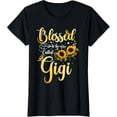 thumbnail image 1 of Blessed To Be Called Gigi Sunflower Butterfly Mothers Day T-ShirtMen and women, Black T-shirt, size: Extra large S-4XL, 1 of 4