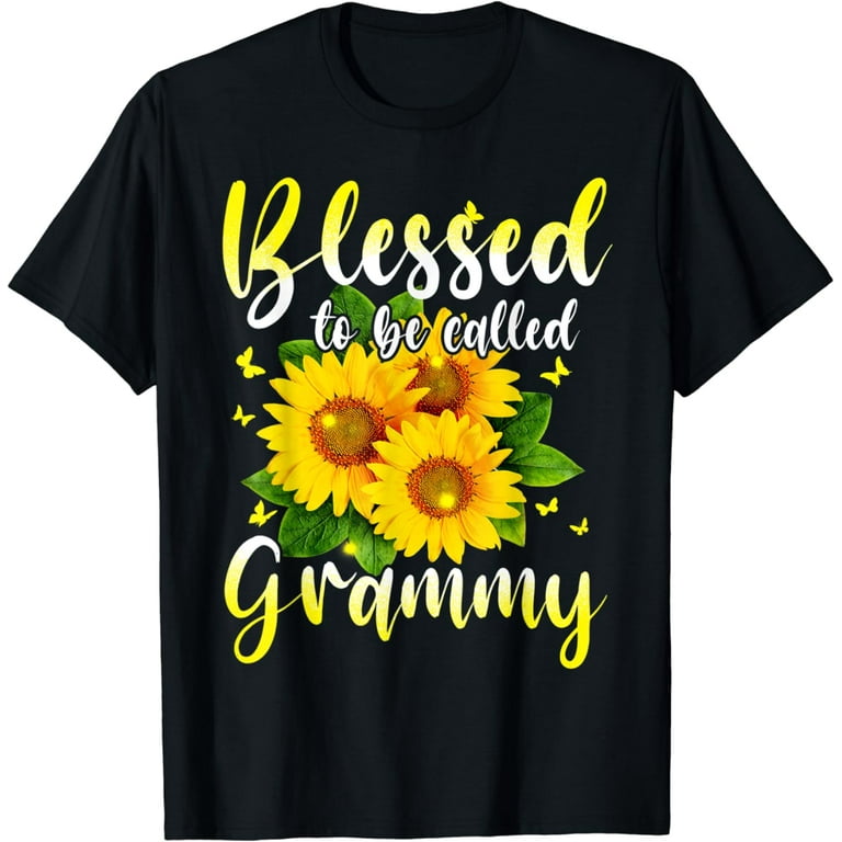 Blessed To Be Called Grammy T-Shirt Flower Style Blessed To Be Called Grammy T-Shirt Flower Style
