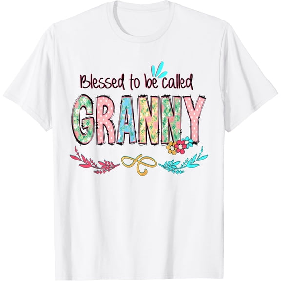 Blessed To Be Called Granny Floral T-Shirt