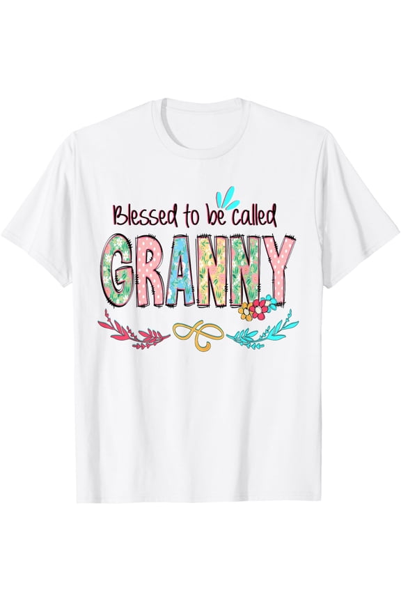 Blessed To Be Called Granny Floral T-Shirt