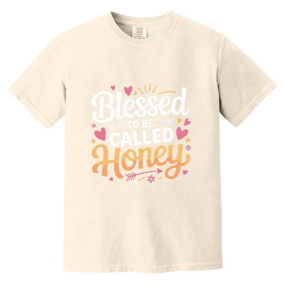 Blessed To Be Called Honey Grandma Nana Sweet Name Family Love Nickname Comfort Color T-Shirt, Unisex, up to size 4XL