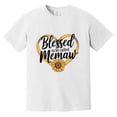 thumbnail image 1 of Blessed To Be Called Memaw Sunflower Heart Grandma Mothers Day Comfort Color T-Shirt, 1 of 4