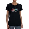 thumbnail image 1 of Blessed To Be Called Mimi Women T-Shirt, Female XX-Large, 1 of 4