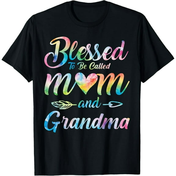 Blessed To Be Called Mom And Grandma Floral Mother's Day T-Shirt100% cotton