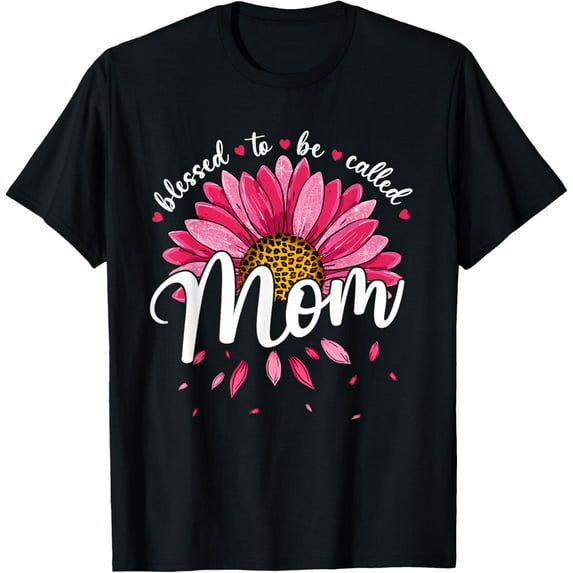 Blessed To Be Called Mom Cute Girls Women Mothers Day T-Shirt100% cotton