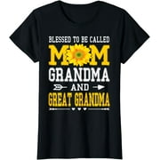 Blessed To Be Called Mom Grandma Great Grandma Mothers Day T-Shirt
