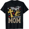 thumbnail image 1 of Blessed To Be Called Mom Leopard Thanksgiving T-Shirt, 1 of 4
