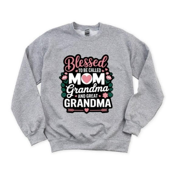 Blessed To Be Called Mom Nana Floral Mother's Day Gift Graphic Flower Art Love Mom Sweatshirt, for men & women, up to size 5XL