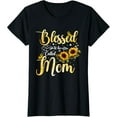thumbnail image 1 of Blessed To Be Called Mom Sunflower Butterfly Mothers Day T-ShirtMen and women, Black T-shirt, size: Extra large S-4XL, 1 of 4