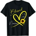 thumbnail image 1 of Blessed To Be Called Nonna Sunflower Heart Mother's Day T-Shirt, 1 of 4