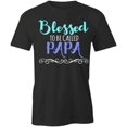 thumbnail image 1 of Blessed To Be Called Papa T-Shirt | Loving Father Black Tee Gift, 1 of 5