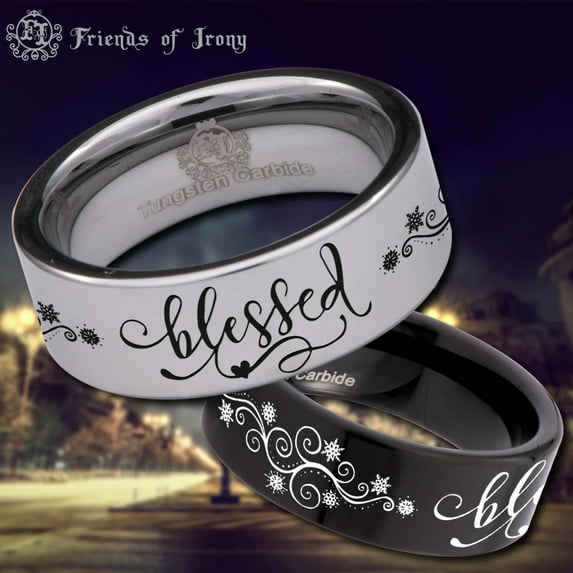 Blessed Tungsten Carbide Ring