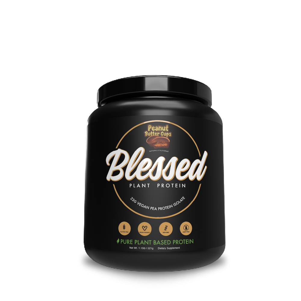 Blessed Vegan Protein Powder Plant Based Protein Powder Meal Replacement Protein Shake, 23g of