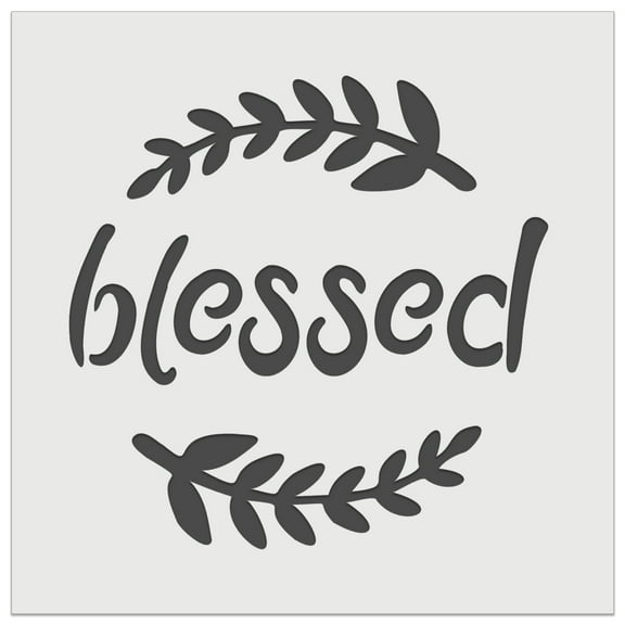 Blessed Wheat Strands DIY Cookie Wall Craft Stencil - 3.5 Inch