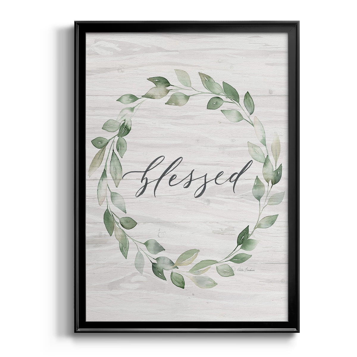 Blessed Wreath Premium Framed Print - Ready to Hang