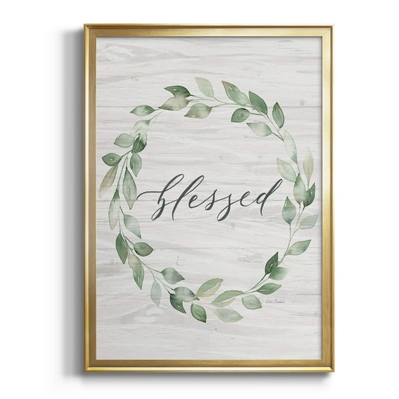 Blessed Wreath Premium Framed Print - Ready to Hang