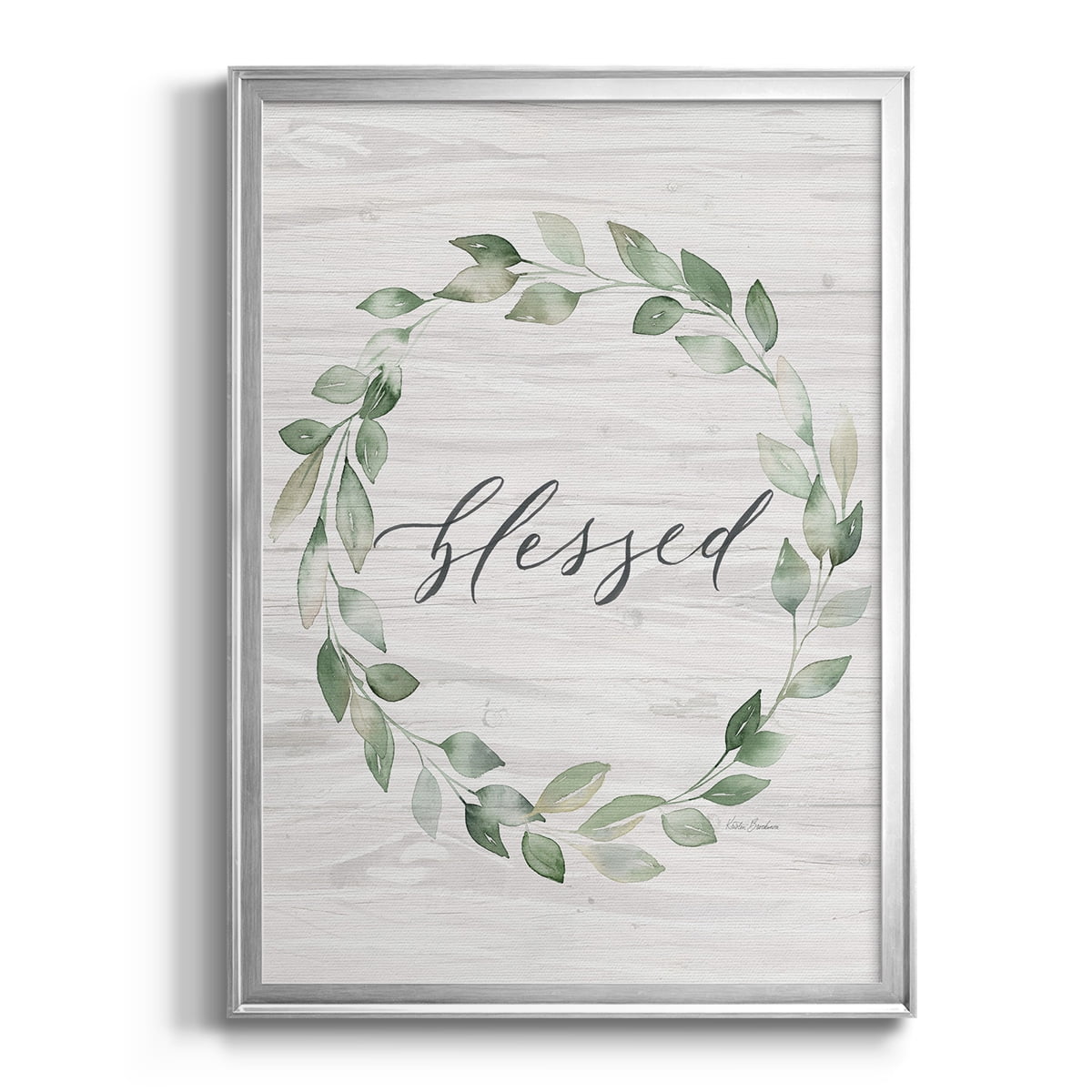 Blessed Wreath Premium Framed Print - Ready to Hang