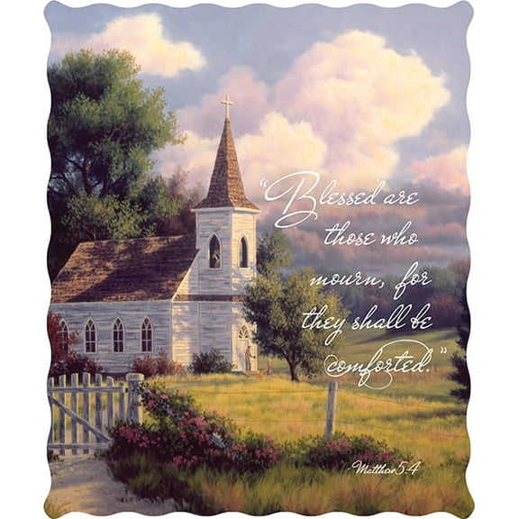 Blessed are Those Who Mourn Mathew 5:4 Religious Quilt Throw Blanket
