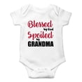 thumbnail image 1 of Blessed by God, Spoiled by Grandma - I Have The Best Grandmother - Cute One-Piece Infant Baby Bodysuit, 1 of 4